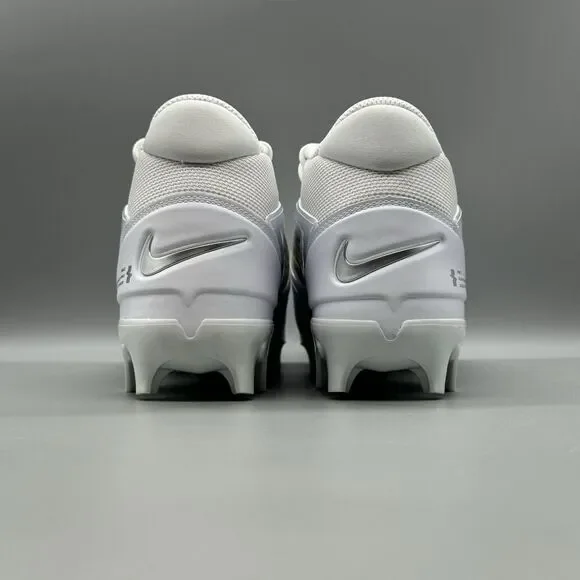Nike Alpha Menace 4 Pro White-Silver Football Cleats Mens  display picture 1